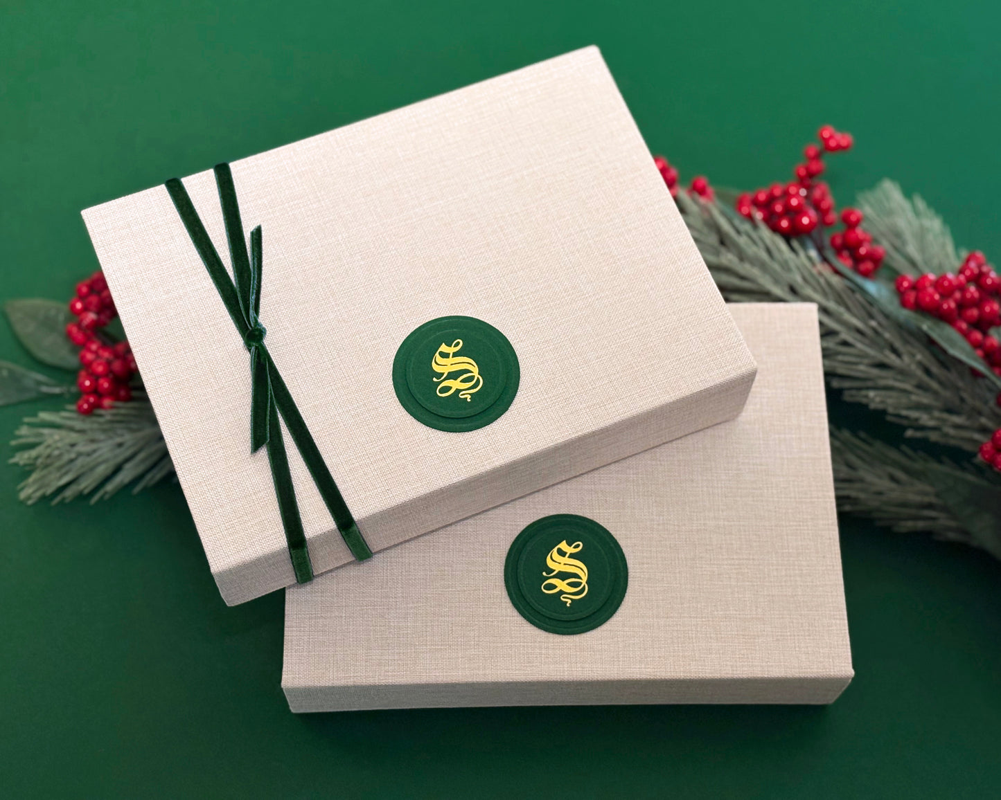 CHRISTMAS KEEPSAKE LINEN BOX